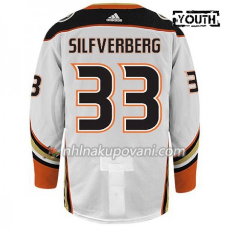 Anaheim Ducks Dresy JACOB SILFVERBERG 33 Adidas Bílá Authentic - Dětské Anaheim Ducks Dresy JACOB SILFVERBERG 33 Adidas Bílá Authentic - Dětské